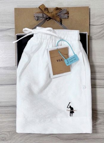 VGU1360 - QUẦN SHORT 2 LỚP MÀU TRẮNG