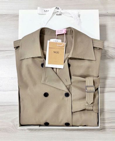 VGU1363 - ÁO KHOÁC PHOM LỬNG - MÀU NÂU