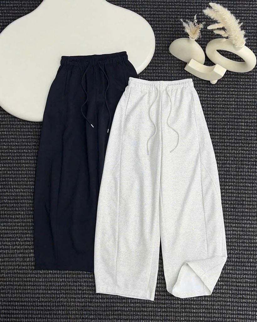 TQ4601 - QUẦN DÀI PHOM RỘNG - MÀU ĐEN