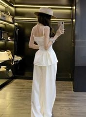 TQ4606 - SET ÁO 2 DÂY PHỐI VIỀN NGỰC - QUẦN DÀI