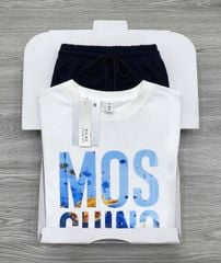 KS1305 - SET ÁO THUN IN MOS CHINO + CHÂN VÁY NGẮN