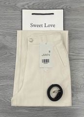 TB9238 - QUẦN DÀI - MÀU KEM ( KÈM NỊT)