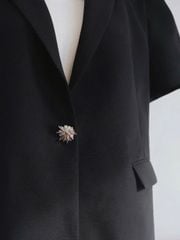 KS1302 - ÁO KHOÁC VEST TAY NGẮN MÀU ĐEN ( ÁO LẺ )