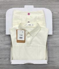 KS1266 - SET ÁO CỔ SƠ MI DÁNG LỬNG - CHÂN VÁY DÀI (MÀU KEM)