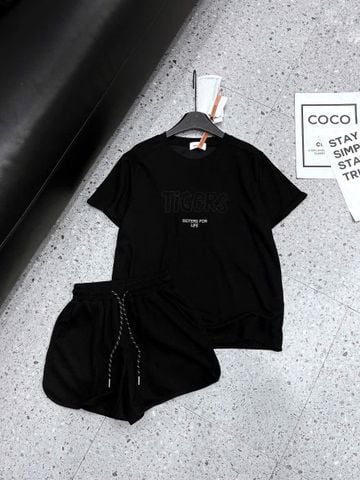 SKY9382 - SET BỘ NGẮN IN TIGERS - MÀU ĐEN