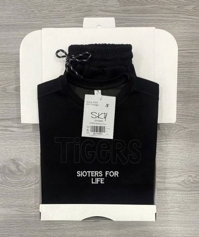 SKY9382 - SET BỘ NGẮN IN TIGERS - MÀU ĐEN