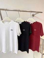 TB9328 - SET ÁO THUN TRẮNG - CHÂN VÁY JEAN NGẮN