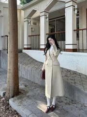 VGU1531 ÁO KHOÁC MĂNG-TÔ DÁNG DÀI CC