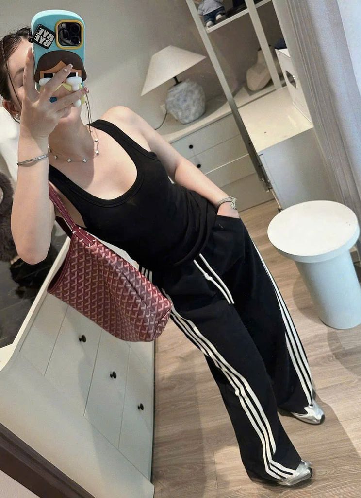 KS1399 - QUẦN DÀI CHẠY SỌC - ĐEN (Q.LẺ)