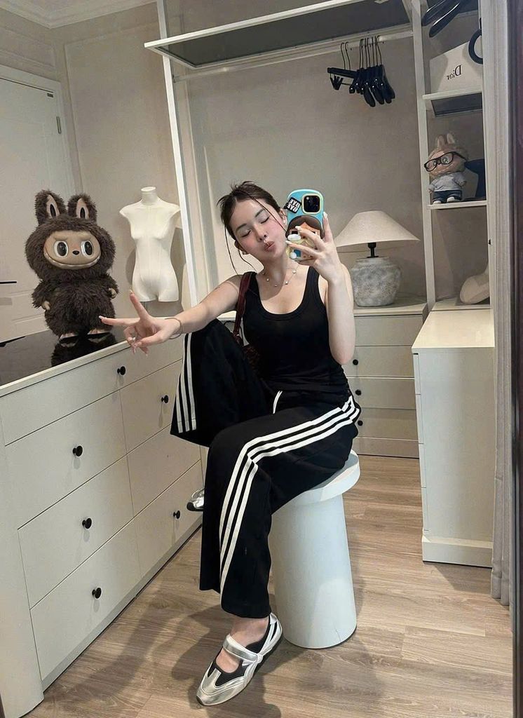 KS1399 - QUẦN DÀI CHẠY SỌC - ĐEN (Q.LẺ)