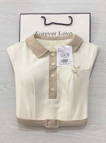 TB5890 ĐẦM KEM TAG HOA ĐÁ KÈM ĐAI