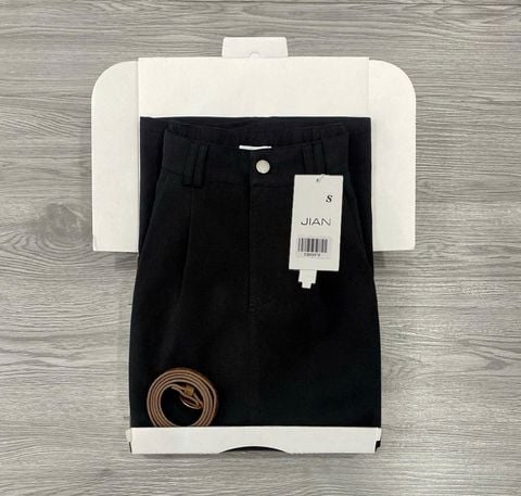 TB9397 - CHÂN VÁY DÀI LẺ ( KÈM NỊT) - MÀU ĐEN