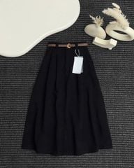 TB9397 - CHÂN VÁY DÀI LẺ ( KÈM NỊT) - MÀU ĐEN