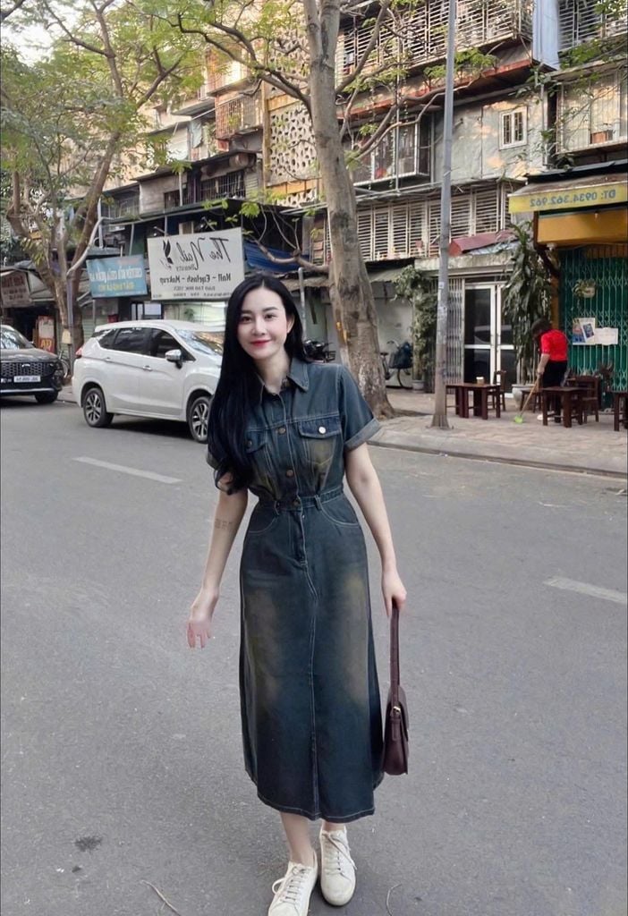 TB8150 - ĐẦM JEAN WASH DÀI