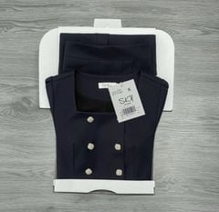 SKY9329 - SET CÔNG SỞ ÁO CỔ VUÔNG - CHÂN VÁY DÀI