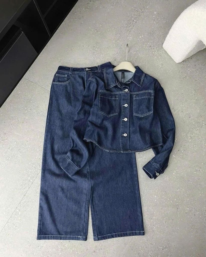 TB8110 - SET JEAN MỀM - XANH ĐẬM