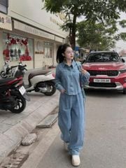 TB8111 - SET JEAN MỀM - XANH NHẠT