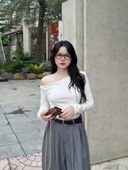 TQ4668 - SET ÁO TAY DÀI TRỄ VAI - QUẦN DÀI ( KO KÈM NỊT)