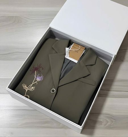VGU1642 - ÁO KHOÁC VEST THÊU HOA ( ÁO LẺ)