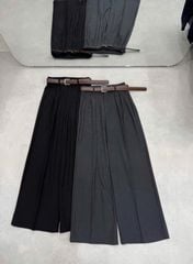 VGU1637 - QUẦN TÂY ỐNG RỘNG ( KO KÈM NỊT) - MÀU XÁM
