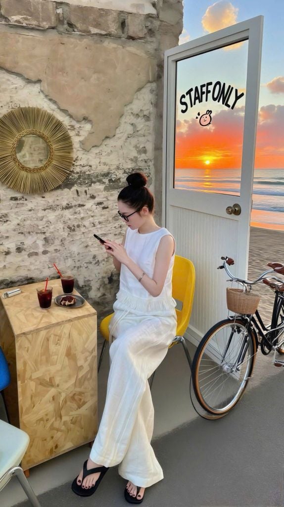 VGU1643 - SET ÁO SÁT NÁCH PHỐI TUA RUA - QUẦN DÀI