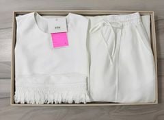 VGU1643 - SET ÁO SÁT NÁCH PHỐI TUA RUA - QUẦN DÀI