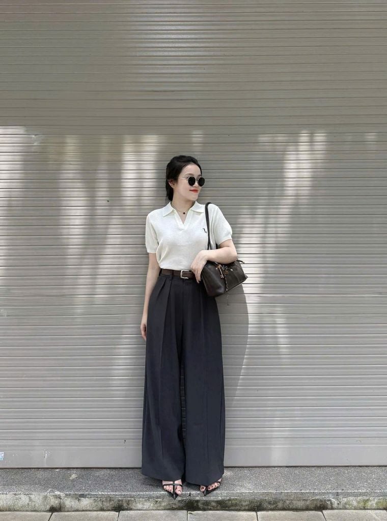 VGU1637 - QUẦN TÂY ỐNG RỘNG ( KO KÈM NỊT) - MÀU XÁM