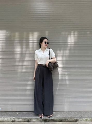 VGU1637 - QUẦN TÂY ỐNG RỘNG ( KO KÈM NỊT) - MÀU XÁM