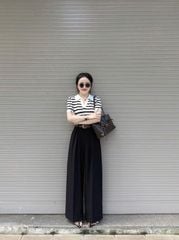 VGU1636 - QUẦN TÂY ỐNG RỘNG ( KO KÈM NỊT) - MÀU ĐEN