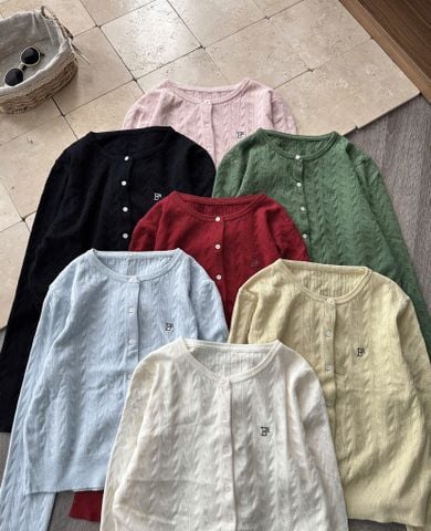 LEN4441 ÁO LEN TAY DÀI THÊU CHỮ (ĐỎ)