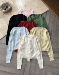 LEN4441 ÁO LEN TAY DÀI THÊU CHỮ (ĐỎ)