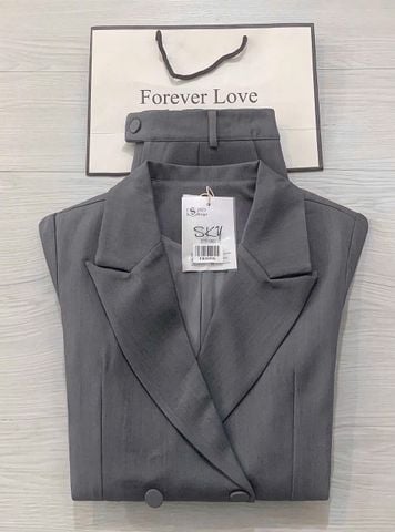 TB5899 - SET ÁO KHOÁC VEST TAY NGẮN - QUẦN DÀI ( KO KÈM ÁO TRONG)