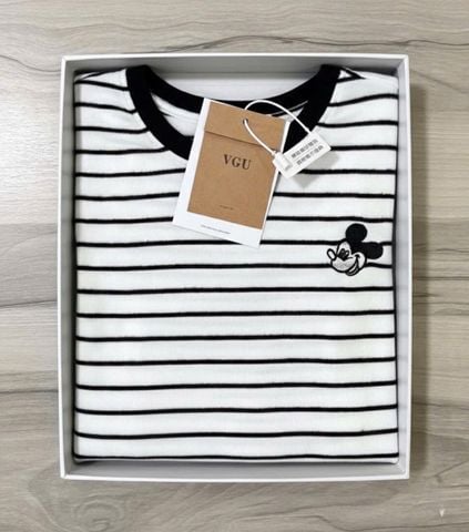VGU1656 - ÁO THUN TAY DÀI THÊU MICKEY ( ÁO LẺ ) - MÀU SỌC ẢNH SÀN