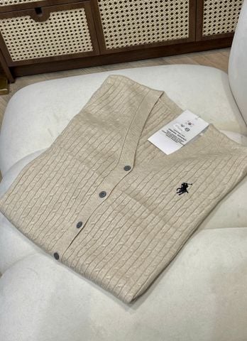 LEN4480 - ÁO KHOÁC LEN NGỰA THỪNG CỔ V - BE
