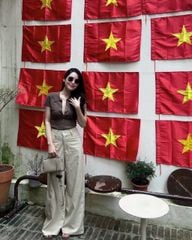 LEN4511 ÁO LEN BODY PHỐI NÚT (NÂU)