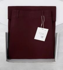 SHE4674 CHÂN VÁY MIDI ĐỎ ĐÔ (KO KÈM NỊT)