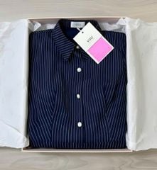 VGU1702 - ĐẦM TAY BỒNG SỌC XANH