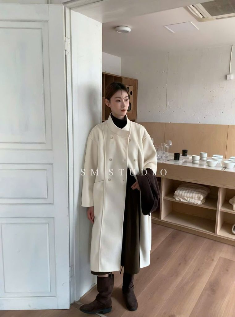 LEN4622 MĂNG-TÔ DẠ ÉP CAO CẤP (KEM)