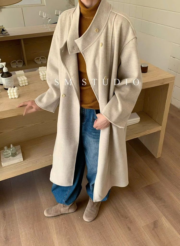 LEN4623 MĂNG-TÔ DẠ ÉP CAO CẤP (DA)