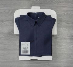 SKY9494 ĐẦM CỔ SƠMI DÁNG DÀI BASIC (X.ĐEN)