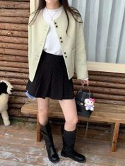 LEN4811 KHOÁC DẠ ÉP NÚT ĐÔI PHỐI TÚI (X.ĐẬU) 86033