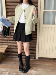 LEN4811 KHOÁC DẠ ÉP NÚT ĐÔI PHỐI TÚI (X.ĐẬU) 86033