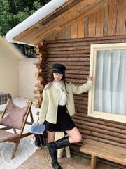 LEN4811 KHOÁC DẠ ÉP NÚT ĐÔI PHỐI TÚI (X.ĐẬU) 86033