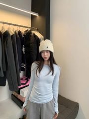 LEN4824 ÁO THUN TRƠN TAY DÀI WGWE (ĐỎ)