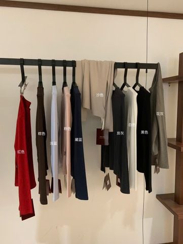 LEN4824 ÁO THUN TRƠN TAY DÀI WGWE (ĐỎ)