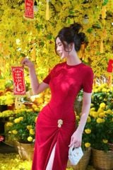 SKY9582 - ĐẦM ÔM BODY GẮN TAG - MÀU ĐỎ