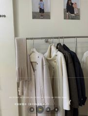 LEN4791 KHOÁC DẠ ÉP DÁNG DÀI + CHOÀNG (KEM) 9964