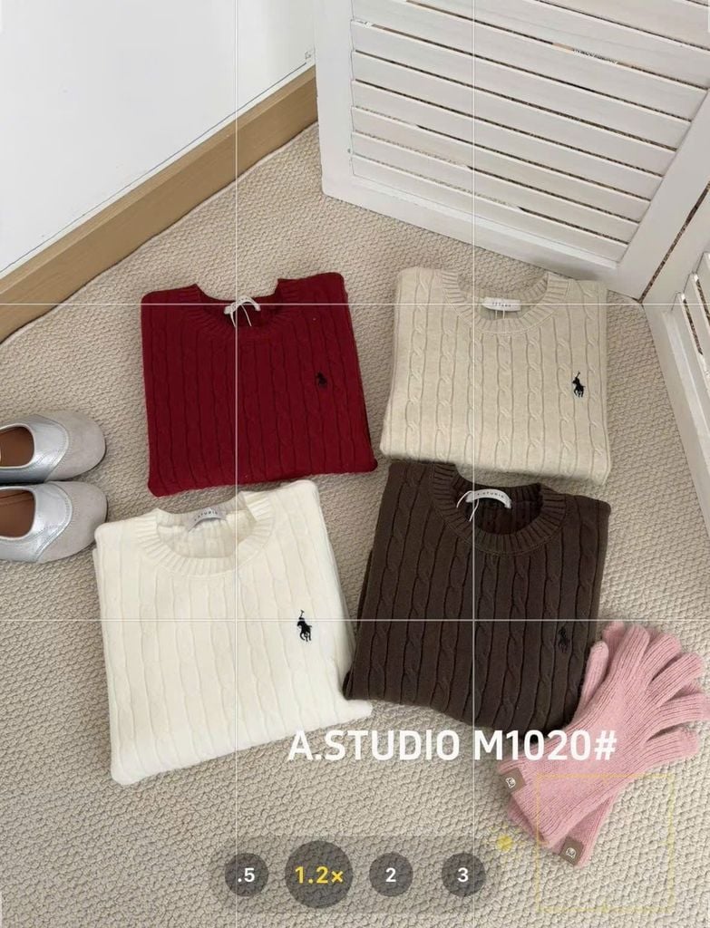 LEN4894 ÁO LEN NGỰA TAY NGẮN (DA) 1020