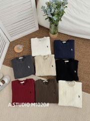 LEN4894 ÁO LEN NGỰA TAY NGẮN (DA) 1020