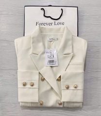 SKY5926 - ÁO VEST LẺ QC - MÀU KEM